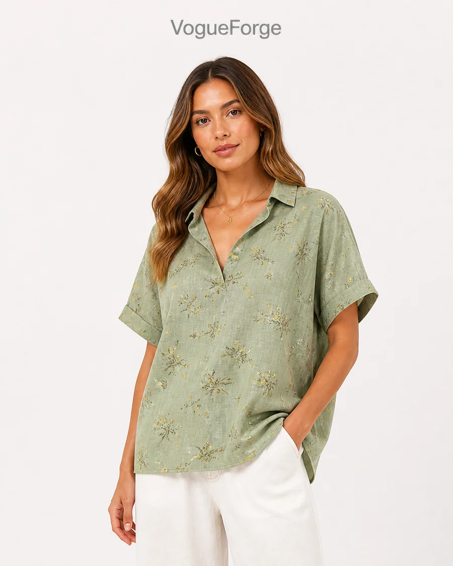 VF-0012-5001-JW — in-stock Light Green Floral style, VogueForge clothing manufacturer