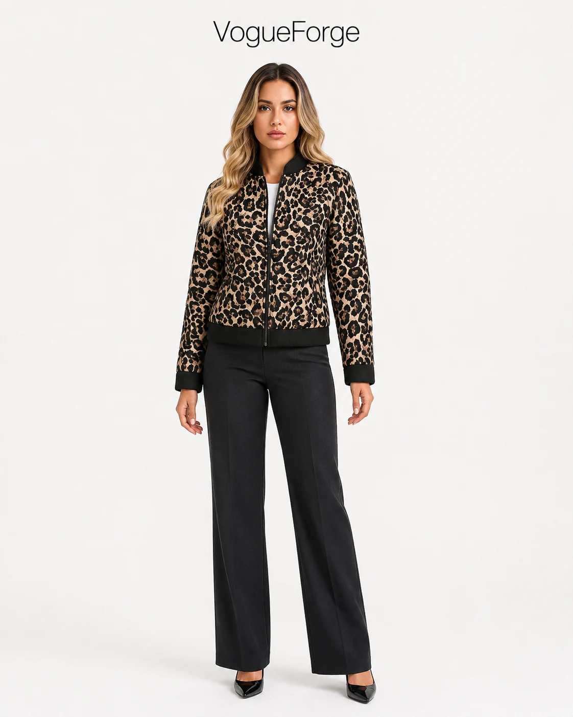 VF-T9060-GQ — in-stock Leopard Print style, VogueForge clothing manufacturer