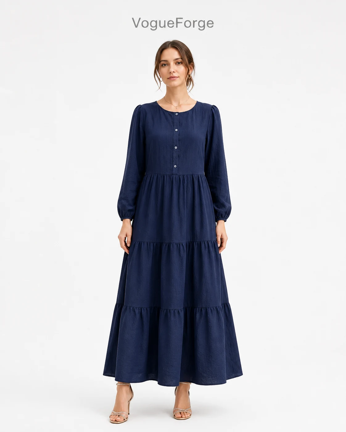 VF-T9066-GQ — in-stock Navy Blue style, VogueForge clothing manufacturer